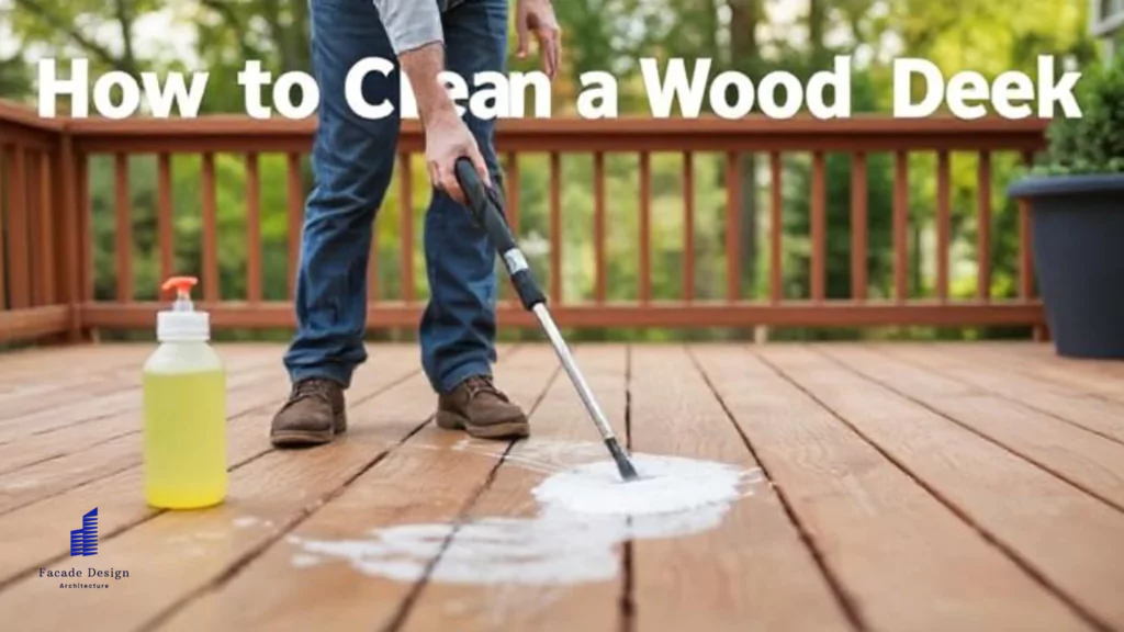 how to clean a wood deck