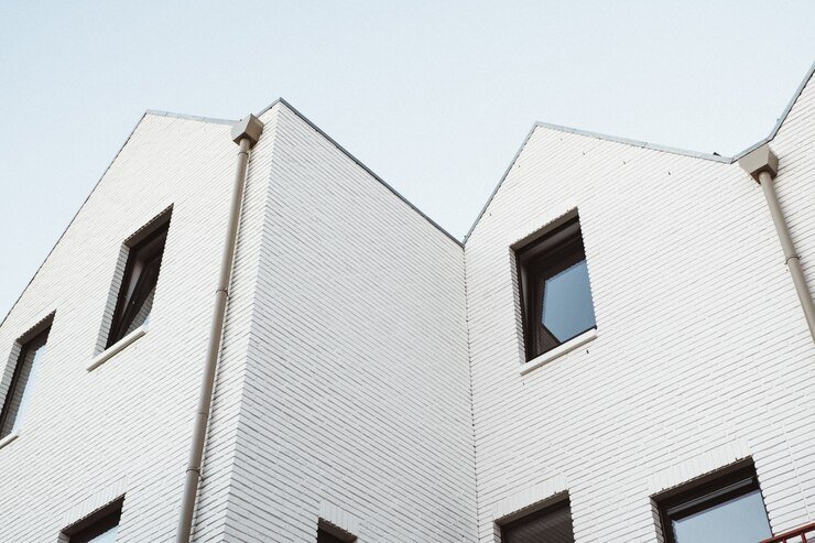 white stucco house